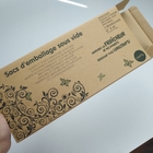 Empaquetado reciclable del papel de Kraft Brown del cartón de plegamiento modificado para requisitos particulares imprimiendo el artículo