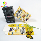 El logotipo brillante brillante del diseño del OEM imprimió las cajas de tarjeta de empaquetado de la pestaña de los cosméticos del regalo de la caja de tarjeta de papel
