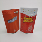 Bolsas plásticas gomosas del caramelo de Cbd que empaquetan los bolsos Ziplock reciclables con la ventana