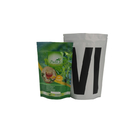 Ziplock vacíos se levantan verde orgánico térmico en caliente reutilizable del té de la bolsa de plástico del papel de aluminio