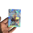 Bolsas plásticas de la hoja brillante que empaquetan el Ziplock de encargo de Hologrphic para la comida del caramelo