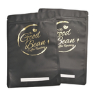 Bolsos de empaquetado laminados logotipo brillante de la hoja del café