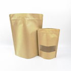 bolso de papel de la cremallera del polvo CYMK VMPET Kraft del café de 100g 250g