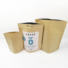 bolso de papel de la cremallera del polvo CYMK VMPET Kraft del café de 100g 250g