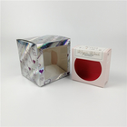 Caja de papel olográfica Matt Lamination de la ventana del color claro de Pantone