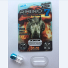 Botellas de píldora plásticas coloridas del casquillo del metal para el rinoceronte de FX 9000 7 botellas de píldora del plástico transparente de la bala de la cápsula del SWAG