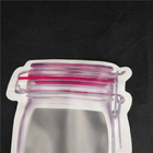Logo Food Grade Juice Milk de impresión formado especial Jelly Liquid Stand encima de las bolsitas de la forma de la botella