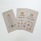 Biodegradable mastique los bolsos de papel modificados para requisitos particulares goma del Pla de Kraft para el empaquetado de la mala hierba de 1oz 1/2oz