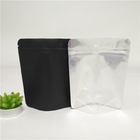 Pequeños bolsos negros de Bean Plastic Pouches Zipper Packaging del café del papel de aluminio