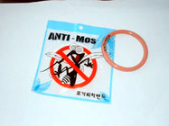 Los bolsos del envase de plástico de 110 micrones, Hanghole embroman el bolso de empaquetado de la banda repugnante del mosquito