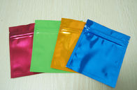Pequeños sello lateral del bolso del papel de aluminio tres brillantes coloridos Mylar plano con el Ziplock