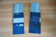 Escudete lateral azul mate de empaquetado del grano de café del papel de aluminio con la válvula