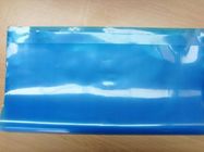 Cremallera estática anti del bolso del sello lateral transparente azul tres para los productos electrónicos