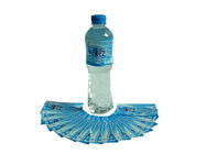 Manga del encogimiento de la botella de la bebida del agua mineral que imprime calor azul