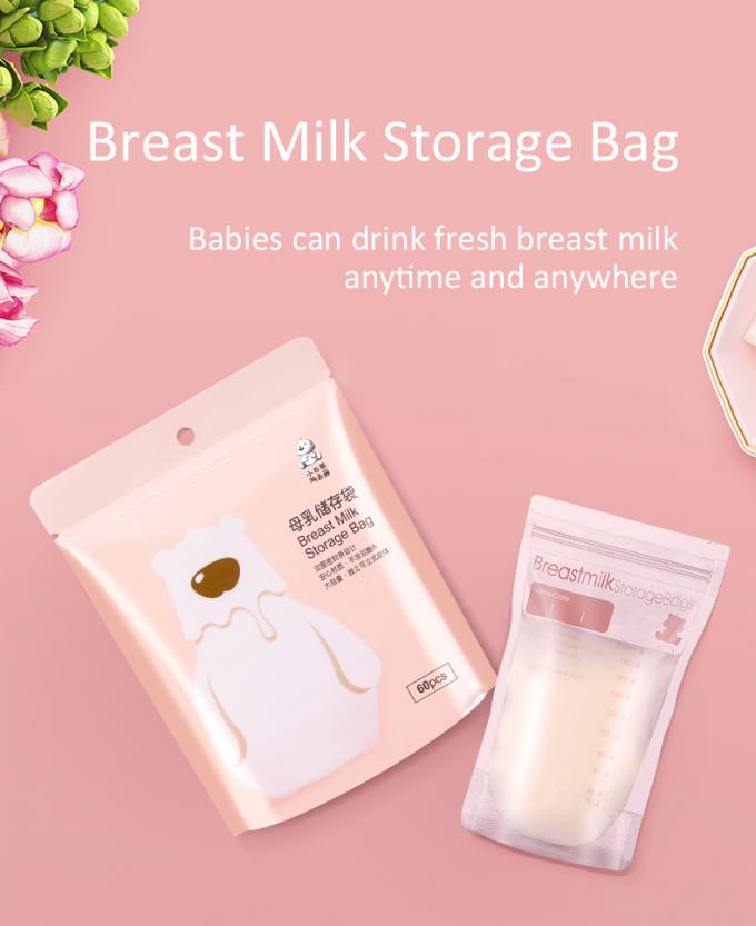 La cerradura de la cremallera de la fabricación se levanta almacenamiento de los bolsos de la leche materna