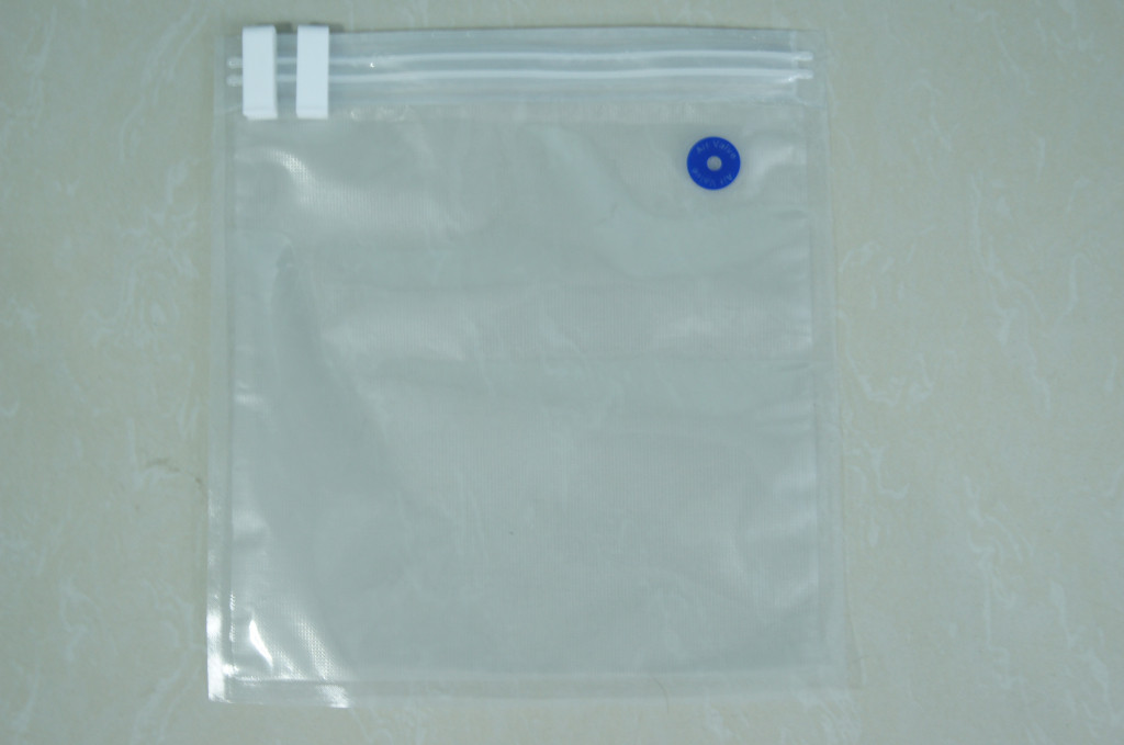 El sello de vacío claro del ahorrador de la comida empaqueta con 3 laterales/bolsos del almacenamiento del sello de vacío de la válvula del doble