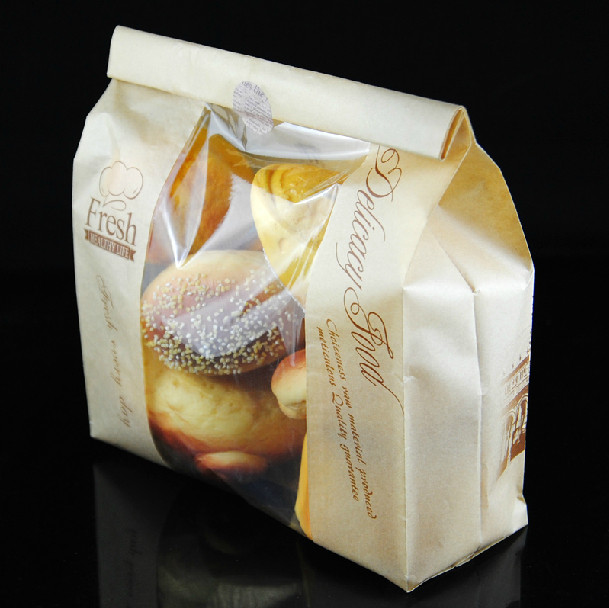 Zipper las bolsas de papel modificadas para requisitos particulares Kraft de Brown que imprimen con para pan/la haba