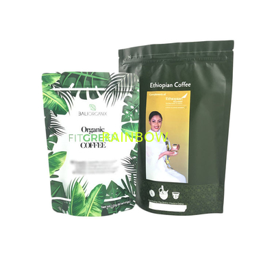 Bolsa de empaquetado del Pla del grano de café de Doypack de la prueba del olor del papel de aluminio de las bolsitas de té de la categoría alimenticia