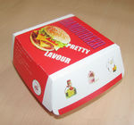 Caja de empaquetado de empaquetado respetuosa del medio ambiente de la caja de papel de la hamburguesa de la caja de papel para la hamburguesa