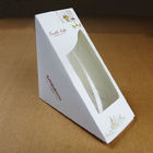 Caja del Libro Blanco para la caja de papel del bocadillo de Packagoing/Atr del bocadillo con la ventana
