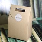 Caja de papel llana de Brown Kraft para el regalo que empaqueta, impresión modificada para requisitos particulares