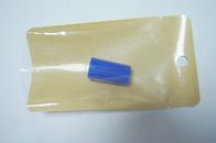 Bolsas de papel modificadas para requisitos particulares de empaquetado de la categoría alimenticia de la galleta con el cierre frontal de cremallera claro