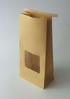 Bolsa de papel modificada para requisitos particulares para el té de las hojas intercambiables que empaqueta con el lazo de la lata y la ventana delantera