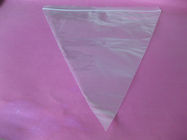 Bolso plástico de la forma del triángulo del bolso del ahorrador de la pizza, llano/bolso claro del sello del apretón