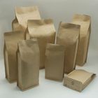 Levántese las bolsas de papel modificadas para requisitos particulares de la bolsa de papel de Kraft con la hoja/la cremallera