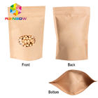 Levántese las bolsas de papel de Brown para el caramelo que empaqueta con la bolsa de papel de la ventana/de Kraft para la comida