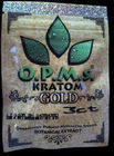 El bolso de empaquetado de la cerradura de la cremallera del incienso herbario de Kratom, 3ct OPMS encapsula el bolso de Kratom