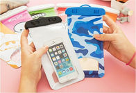 Bolso a prueba de agua impreso transparente del teléfono de las bolsas de plástico con el compás