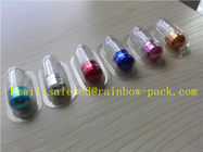 botellas plásticas de la medicina del papel de aluminio 10ml para la píldora del sexo con el casquillo colorido
