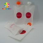 Bolsas echadas en chorro transparentes Ziplock que empaquetan para el zumo de fruta/la leche