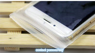 Bolsa suave de la cremallera del PVC de la superficie, bolsas plásticas de EVA que empaquetan el bolso para el empaquetado del iphone