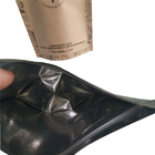 Bolsa de fondo plano película de embalaje de alimentos de impresión en blanco plano de la parte superior llenado con válvula de aire