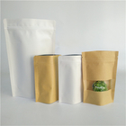 Impresión personalizada de bolsas de papel Kraft biodegradables para envases de alimentos
