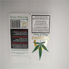 El blanco de Hotstamped modificó las bolsas de papel de las hojas para requisitos particulares de CBD, papel de Kraft que empaquetaba para las hojas del tabaco CBD