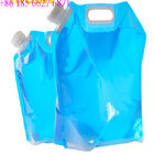 Bolsas plásticas que empaquetan, 3 galones de los deportes al aire libre que doblan el bolso del almacenamiento del agua