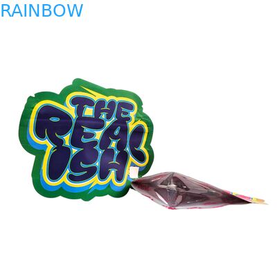 Bolsa Mylar Ziplock de 3.5g 7g 14g Comestible a Prueba de Niños de Papel de Aluminio para Galletas y Gomitas