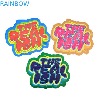 Bolsa Mylar Ziplock de 3.5g 7g 14g Comestible a Prueba de Niños de Papel de Aluminio para Galletas y Gomitas