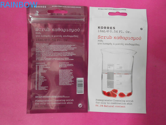 Bolso de empaquetado cosmético plano modificado para requisitos particulares con el ANIMAL DOMÉSTICO/el AL/PE, OPP/AL/PE