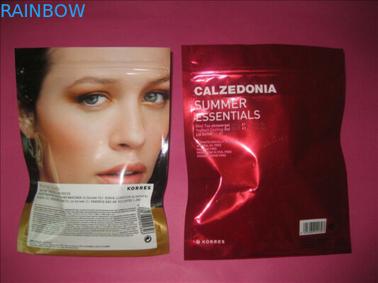 CMYK, bolso de empaquetado cosmético del ANIMAL DOMÉSTICO de Pantone/del AL/PE para la toalla mojada, poder de la perla