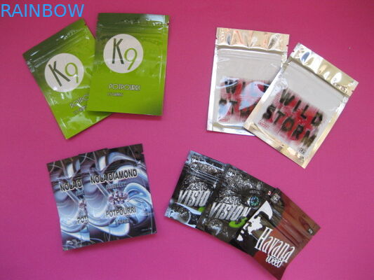 Bolsos de empaquetado modificados para requisitos particulares OEM del incienso herbario con la cerradura de la cremallera