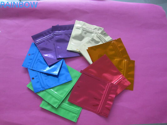 Bolso Ziplock llano del bocado de la comida de Mylar que empaqueta con la muesca del rasgón