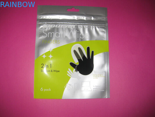 Bolsa amistosa del papel de aluminio de Eco que empaqueta con la cerradura de la cremallera para la haba