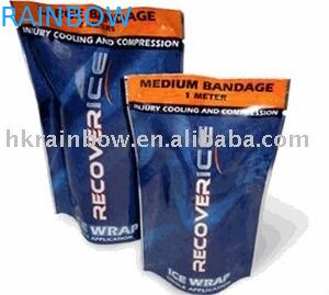 El sello lateral se levanta la bolsa de plástico del bocado que empaqueta con la cremallera para el arroz