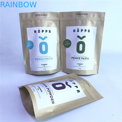 Bolsos de papel del PLA de Kraft de Pirnted de los bolsos respetuosos del medio ambiente biodegradables de encargo de los bolsos