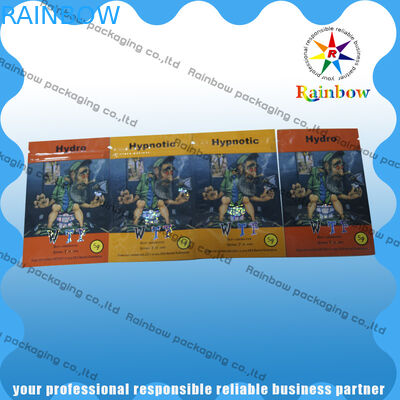 Bolsas plásticas coloridas que empaquetan, bolso herbario del incienso con el Ziplock