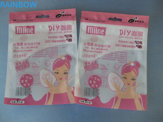 Bolso de empaquetado a prueba de humedad de Comestic con el escudete del Ziplock y del botón